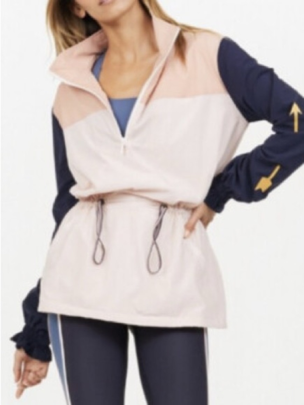 The Upside Yoko Anorak Pink Performance Color Block Jacket